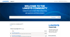 Desktop Screenshot of community.linksys.com
