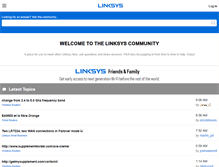 Tablet Screenshot of community.linksys.com